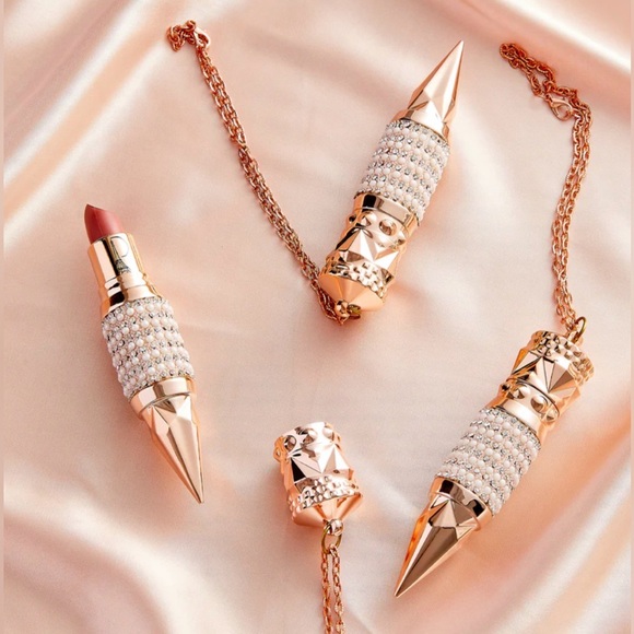 LA PREDIRE PRESTIGE PARIS Sangria Kisses Prestige Diamond Red Shiny Lipstick - Picture 4 of 4